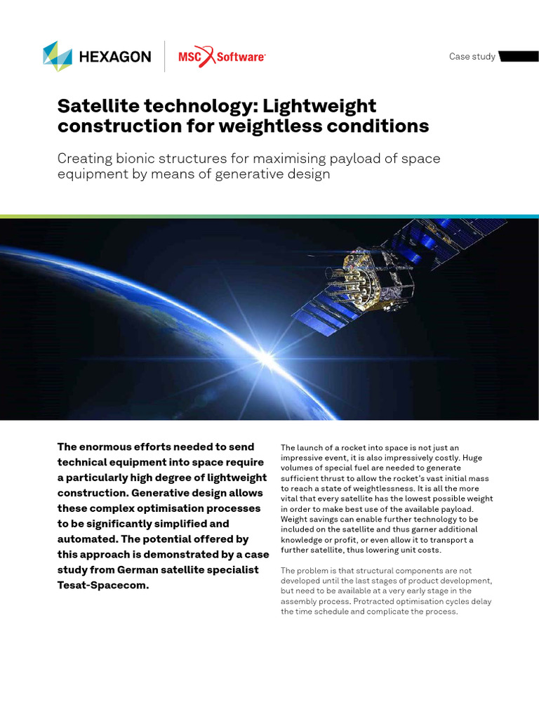 EMEA UK D E 2020 Gen Design Tesat Case Study en RLL3 1051 | PDF ...