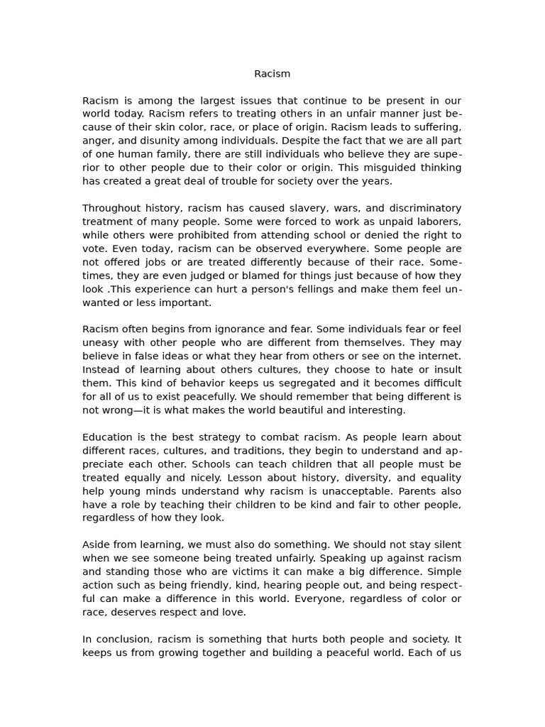 Inbound 3910312890422307868 | PDF | Racism | Discrimination & Race ...
