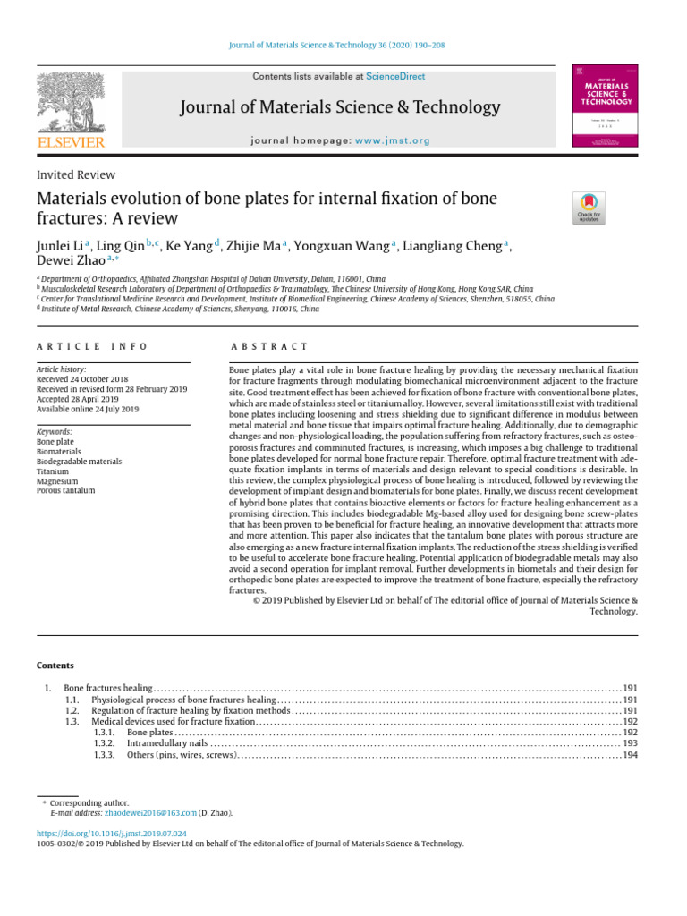 Journal of Materials Science & Technology | PDF | Stainless Steel ...