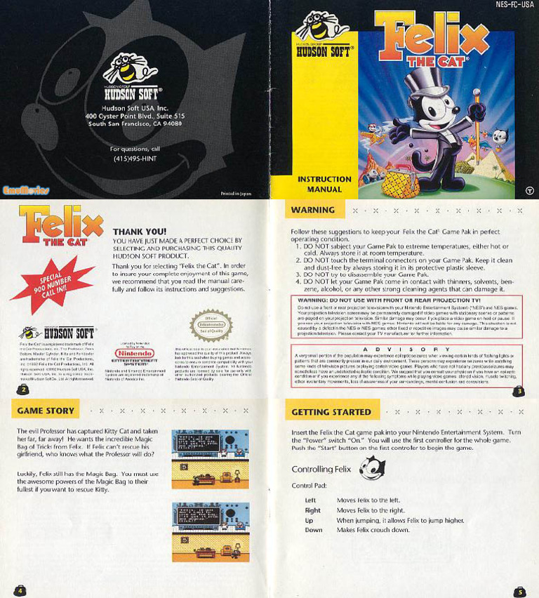 Felix The Cat-Manual | PDF