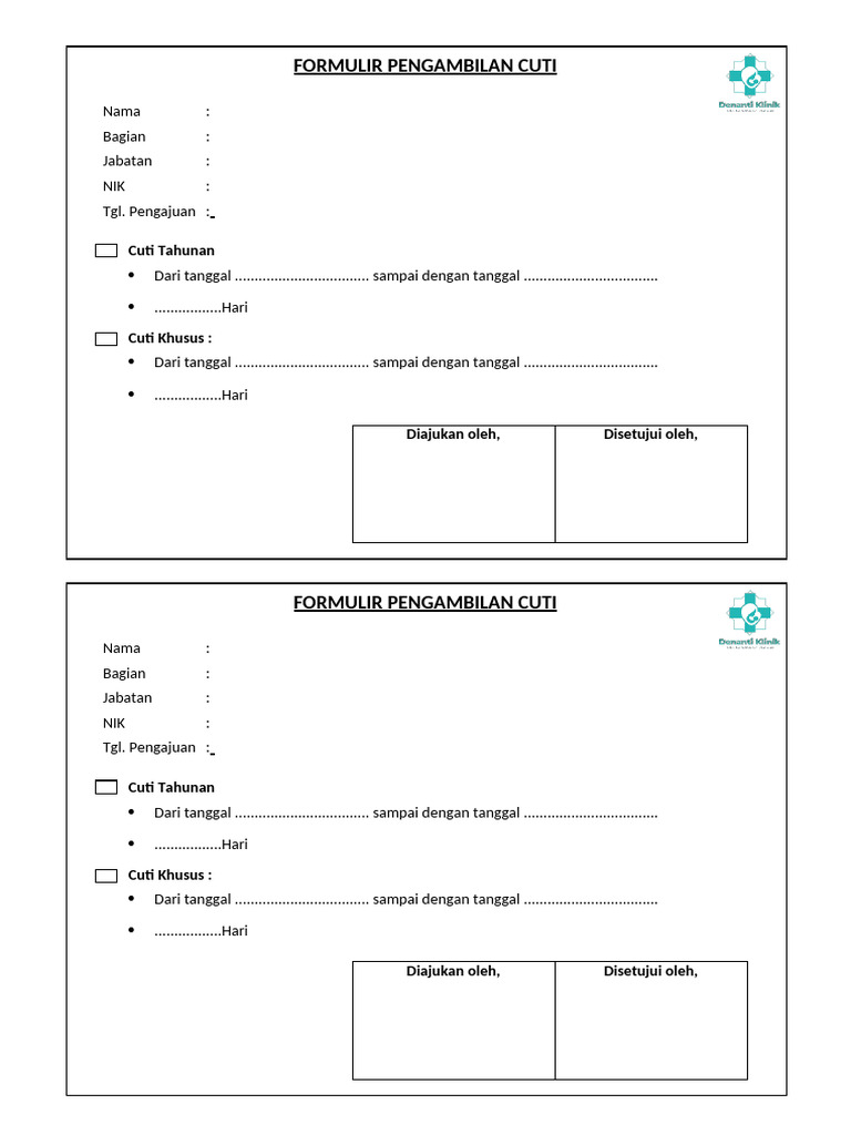 Form Cuti | PDF