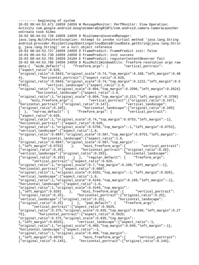 Camera Performance and Error Log Analysis | PDF | Computing | Computer ...