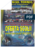 Oferta Scolii 2012-2013