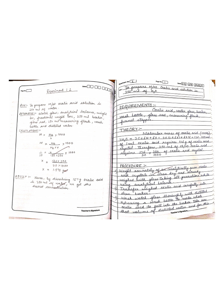 Chemistry Practical File RK Publication | PDF