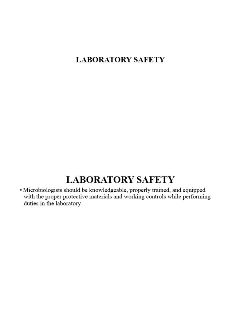 BSL-4 Laboratory Safety Guidelines | PDF | Sterilization (Microbiology ...