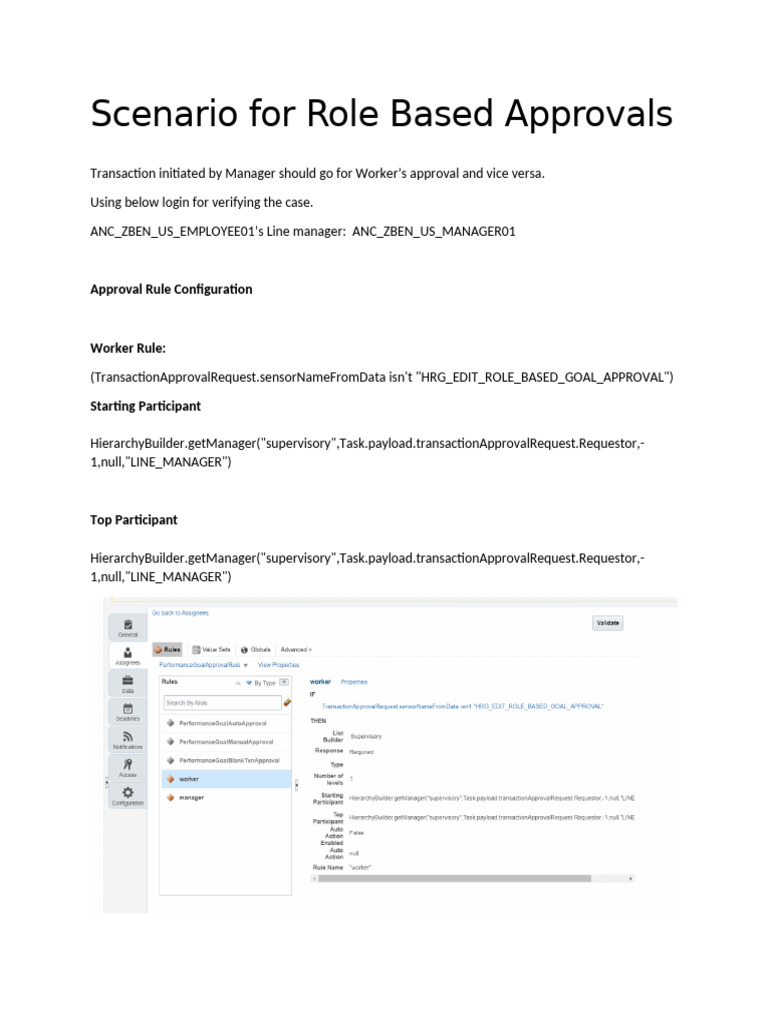 Rolebased Goal Approvals | PDF
