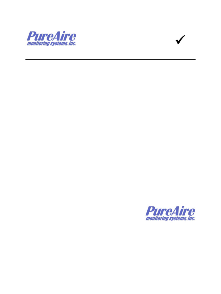 Air Check O2 Sample Draw 99019 99029 Manual | PDF | Relay | Instrumentation