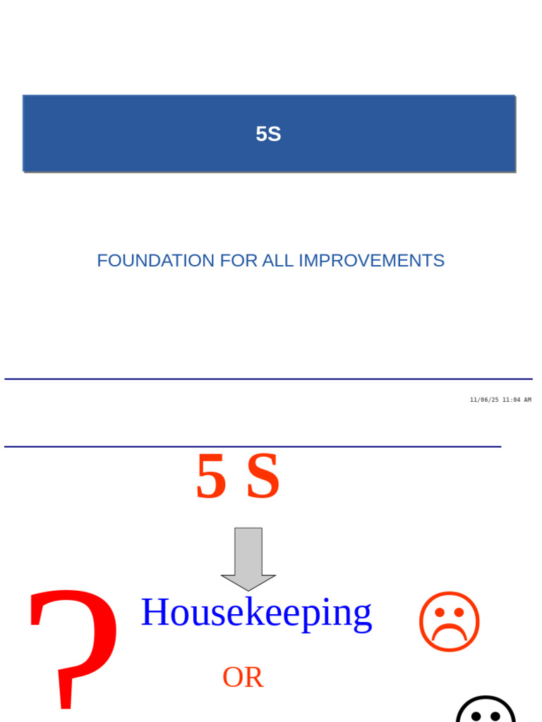 5 S Detailed Training | PDF