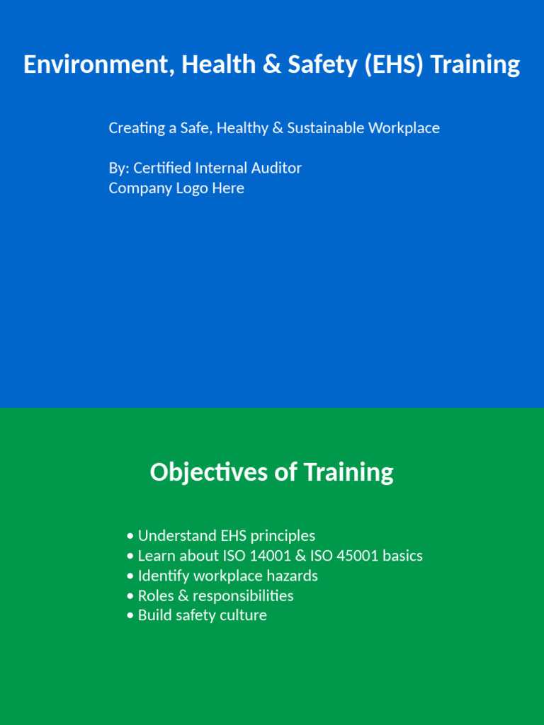 EHS Training: Safety & Compliance Guide | PDF