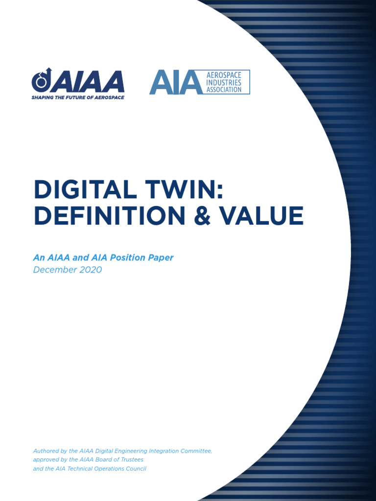 Digital Twin in Aerospace: Definition & Value | PDF | Simulation ...