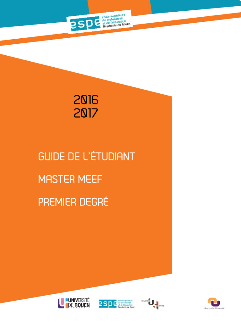 Guide complet Master MEEF 2023 | PDF | Pédagogie | Enseignants