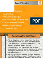 Telephone Etiquette