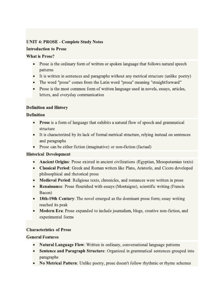 Prose | PDF