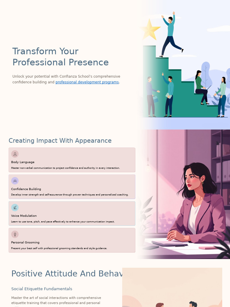 Professional Development & Confidence Training | PDF | Communication ...