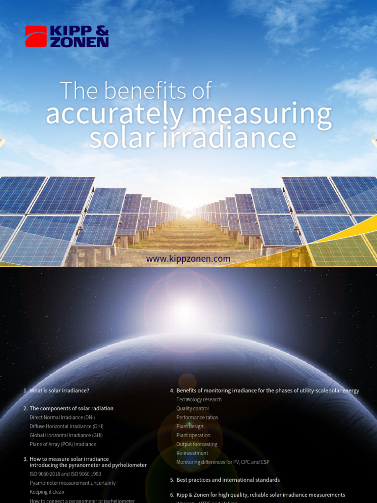 ME-KZ-RE-wp-Benefits of Accurately Measuring Solar Irradiance-EN | PDF ...