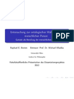 Untersuchung Zur Ontologischen Wahrheit Der Menschlichen Person: Gutsein Als Berufung Der Menschlichen Person