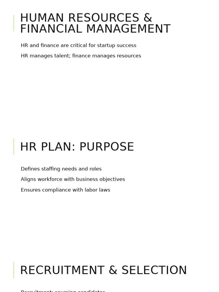 Human Resources & Financial Management | PDF