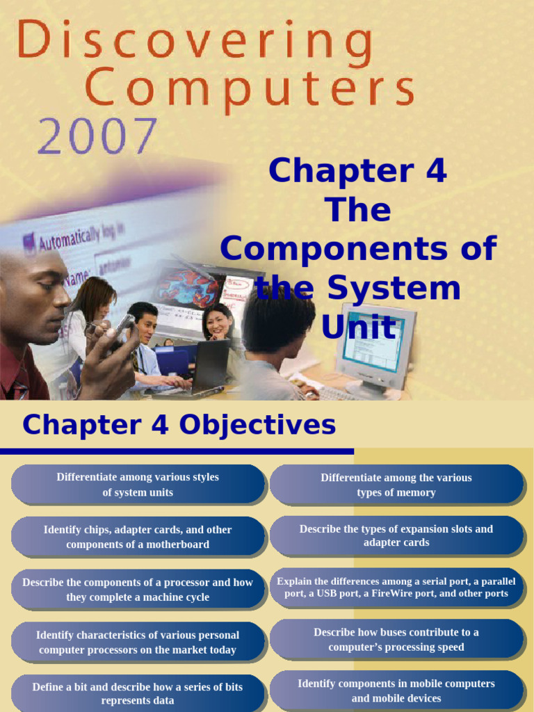 System Unit Components and Functions | PDF | Byte | Random Access Memory