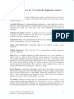 Chapter 6: How To Do Forecasting by Regression Analysis