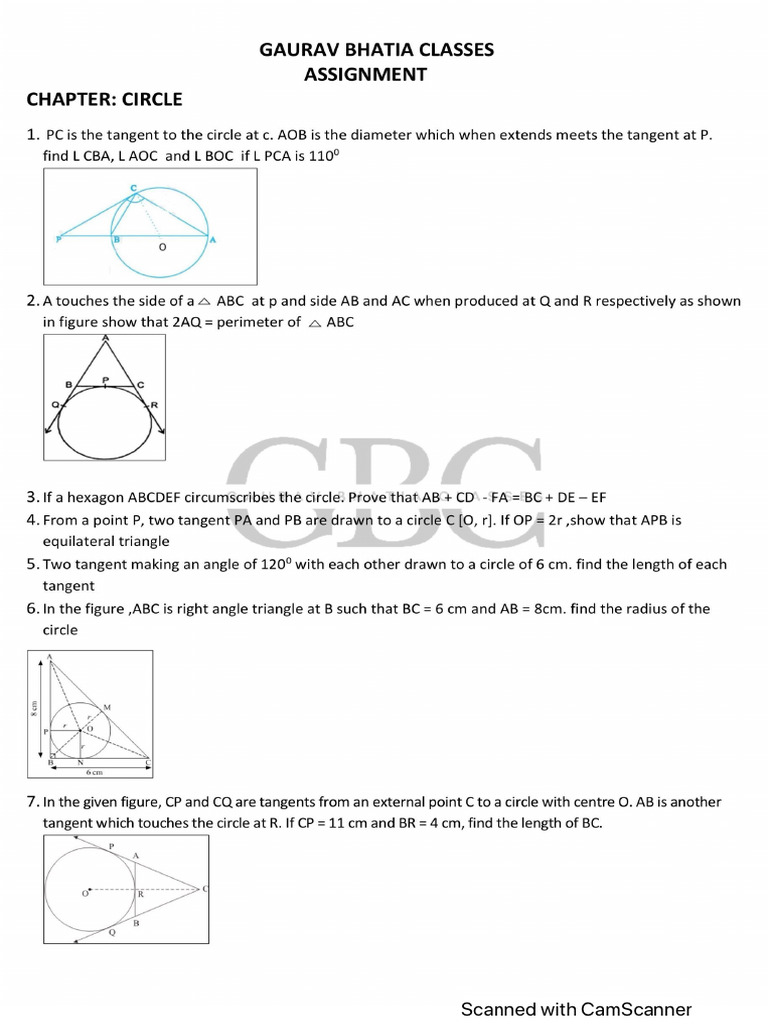 Worksheet Circles | PDF