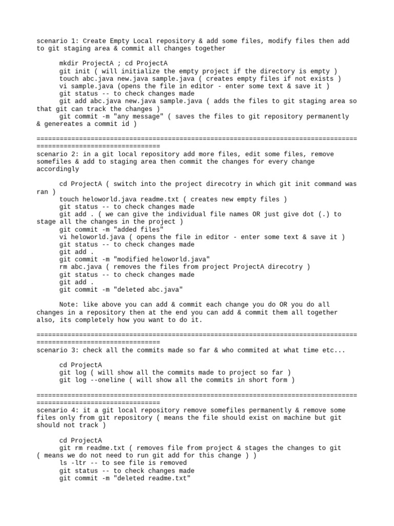 Git Repository Management Scenarios | PDF | Operating System Families ...