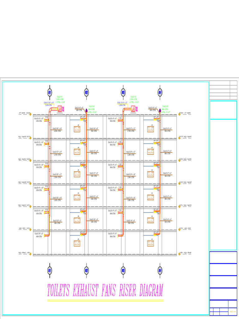 Toilets Exhaust Fans Riser Diagram-Model | PDF