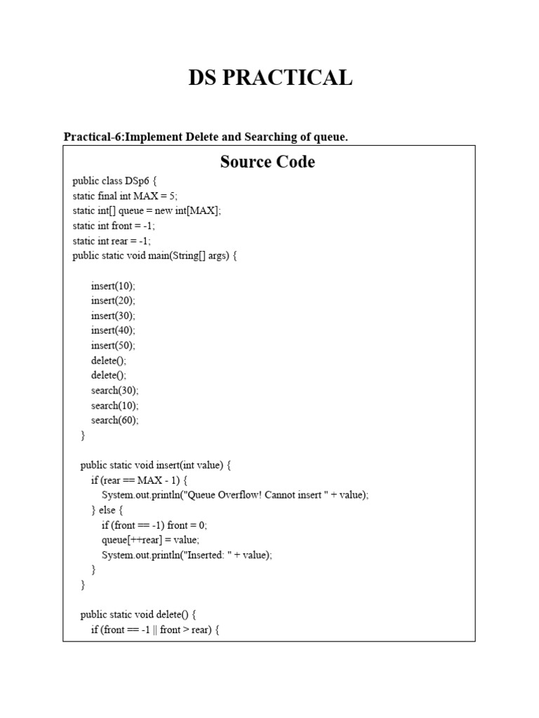 Queue and Linked List Operations | PDF | Queue (Abstract Data Type ...