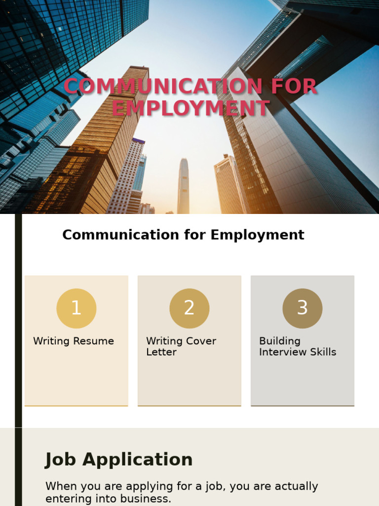 Job Application Communication Guide | PDF | Résumé