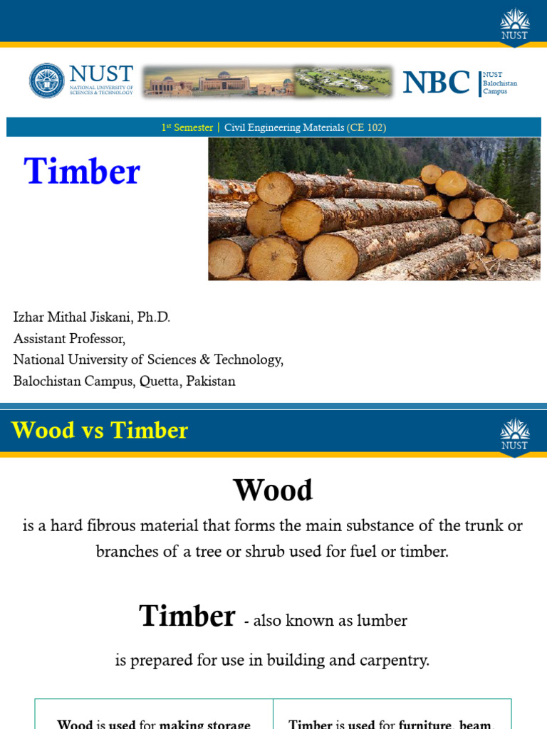 Timber in Construction: Uses & Benefits | PDF | Wood | Lumber
