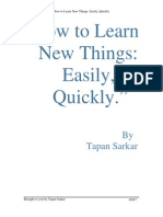 Ebook Self Help How To Learn New Things Easily Quickly