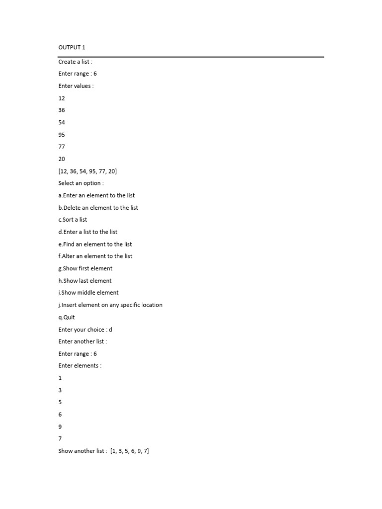List Management Program Guide | PDF