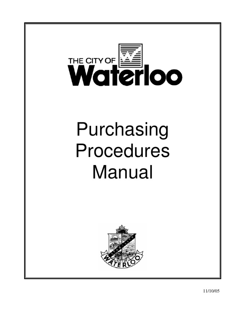 Purchasing Procedures Manual PDF Accounts Payable Request For