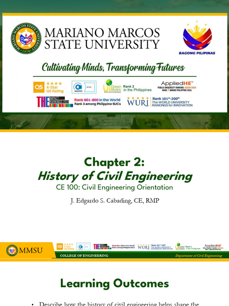 Chapter 2 History | PDF | Engineering | Civil Engineering