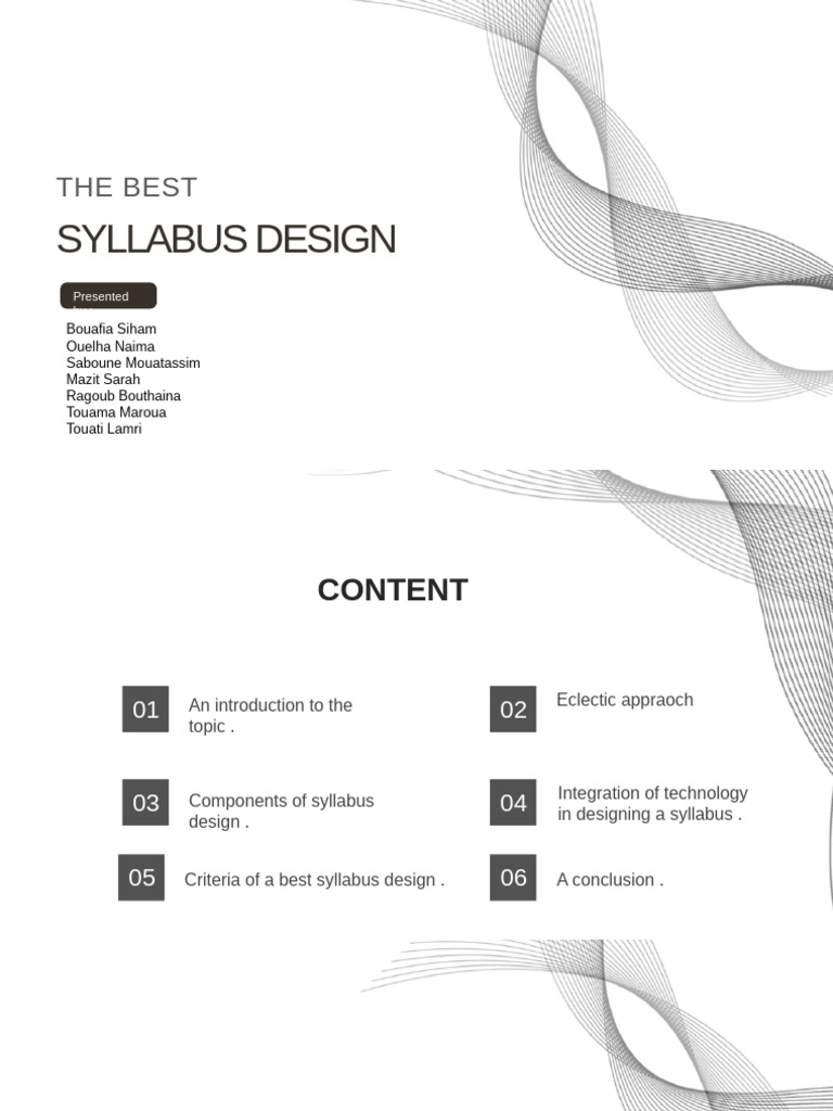 The Best Sylabus Design Presentation . | PDF | Learning | Educational ...