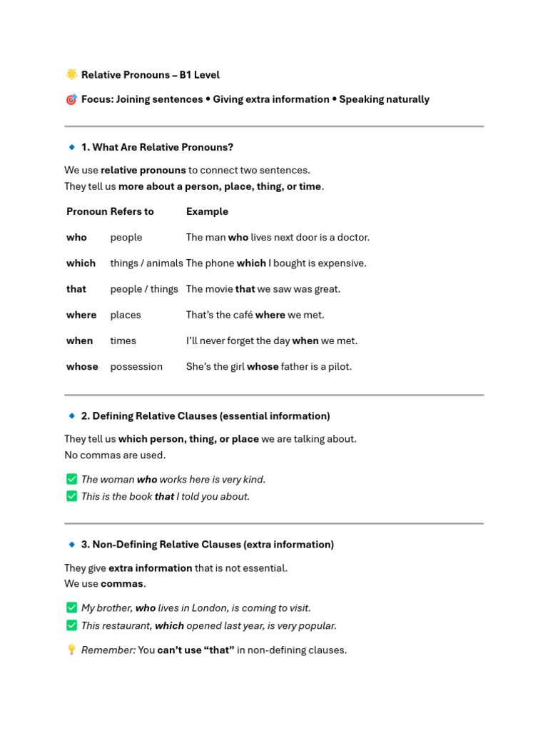 Jesica Relative Pronouns | PDF | Pronoun | Grammar