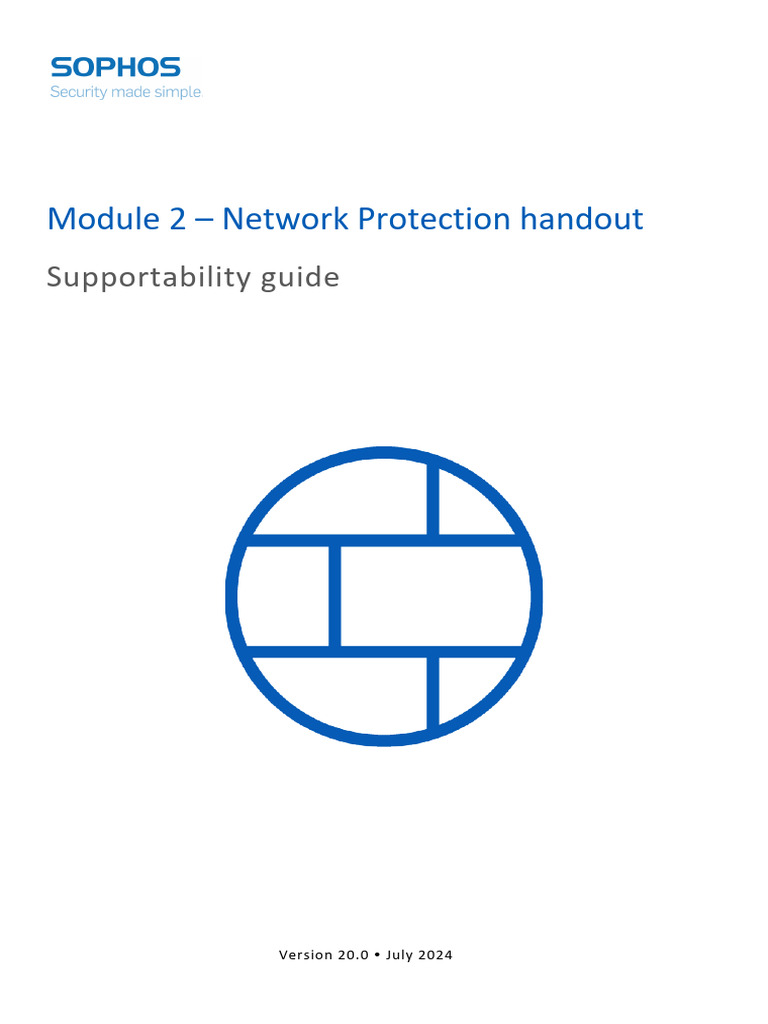 Module 2 - Network Protection Handout | PDF | Firewall (Computing ...