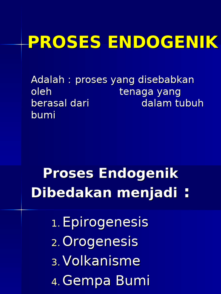 Proses Endogenik | PDF