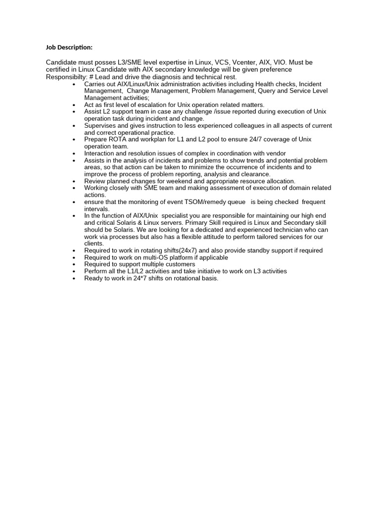 Job Description | PDF