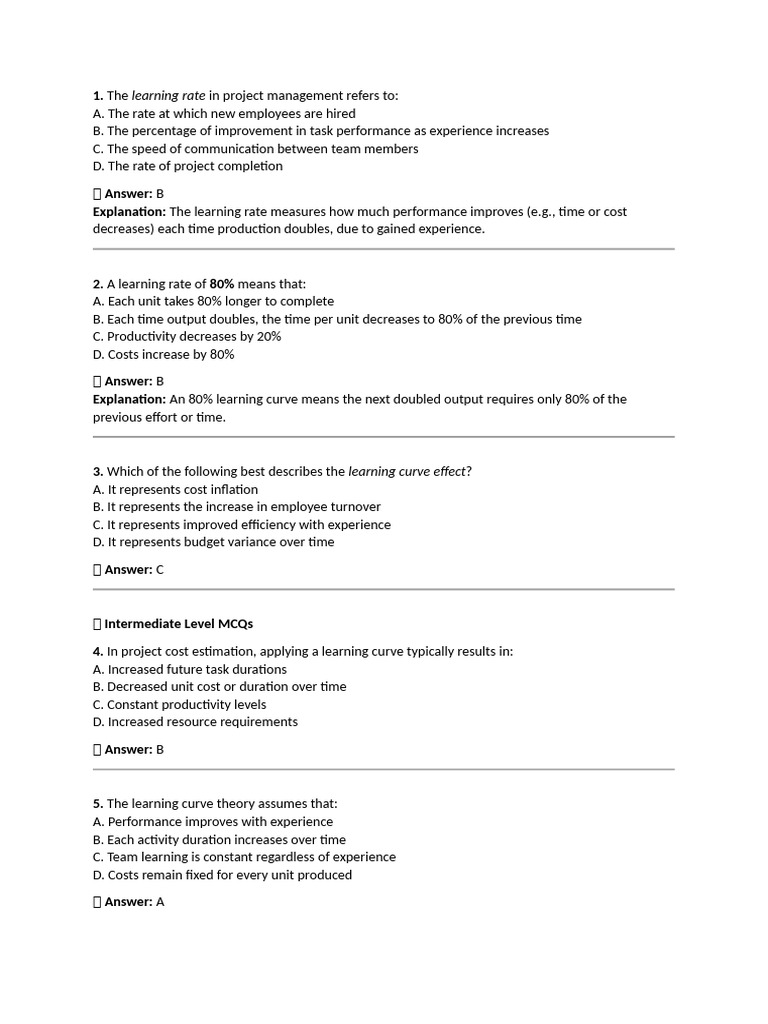 LR&LC Answers | PDF | Learning