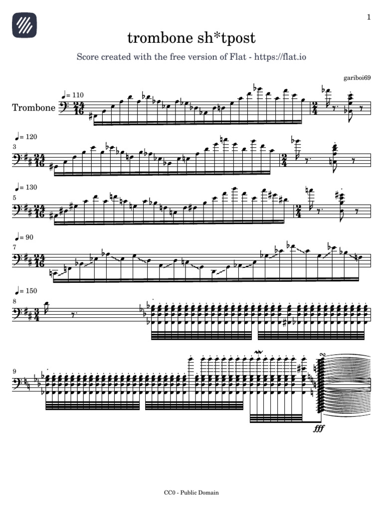 Trombone Score Sh*tpost Compilation | PDF