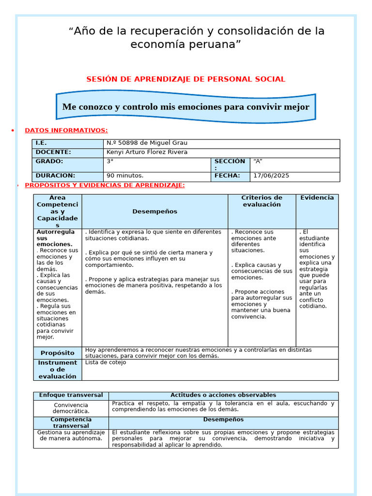 Controlando Emociones en el Aula | PDF | Las emociones | Aprendizaje