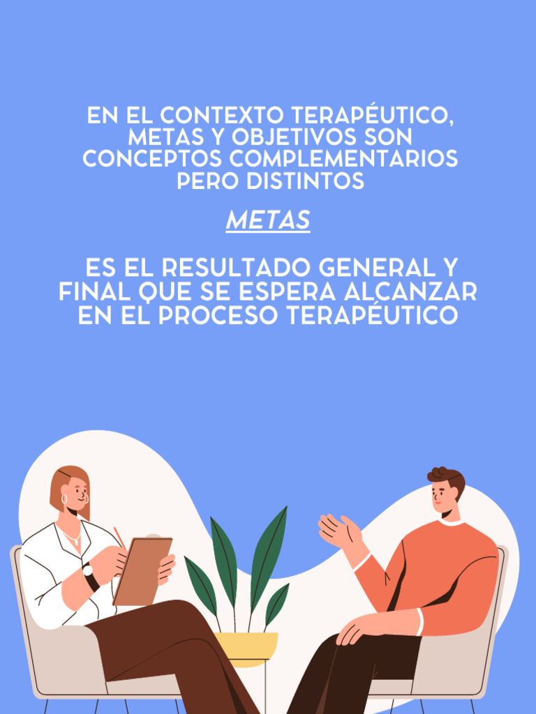 Metas y Objetivos en Terapia | PDF