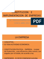 Constitucion e Implementacion de Empresas Concepto (2)