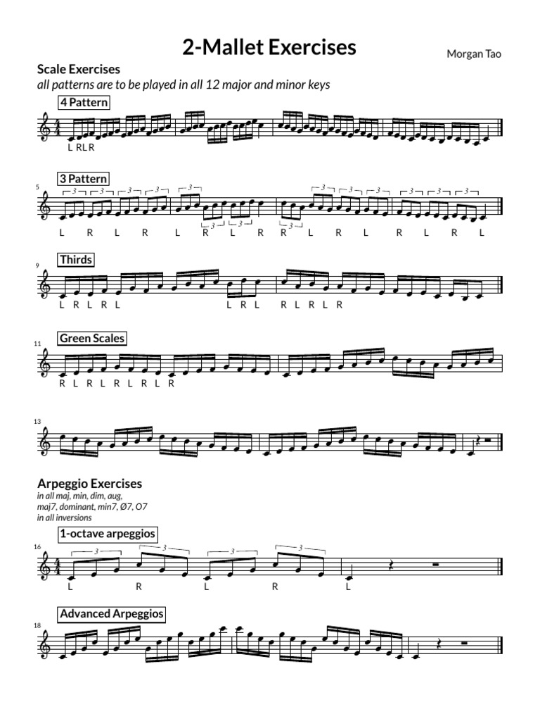 Comprehensive Music Scale Exercises | PDF | Music Theory | Harmony