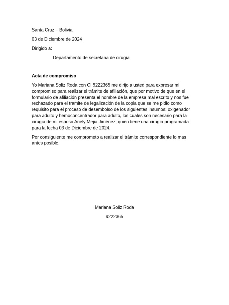 Compromiso | PDF