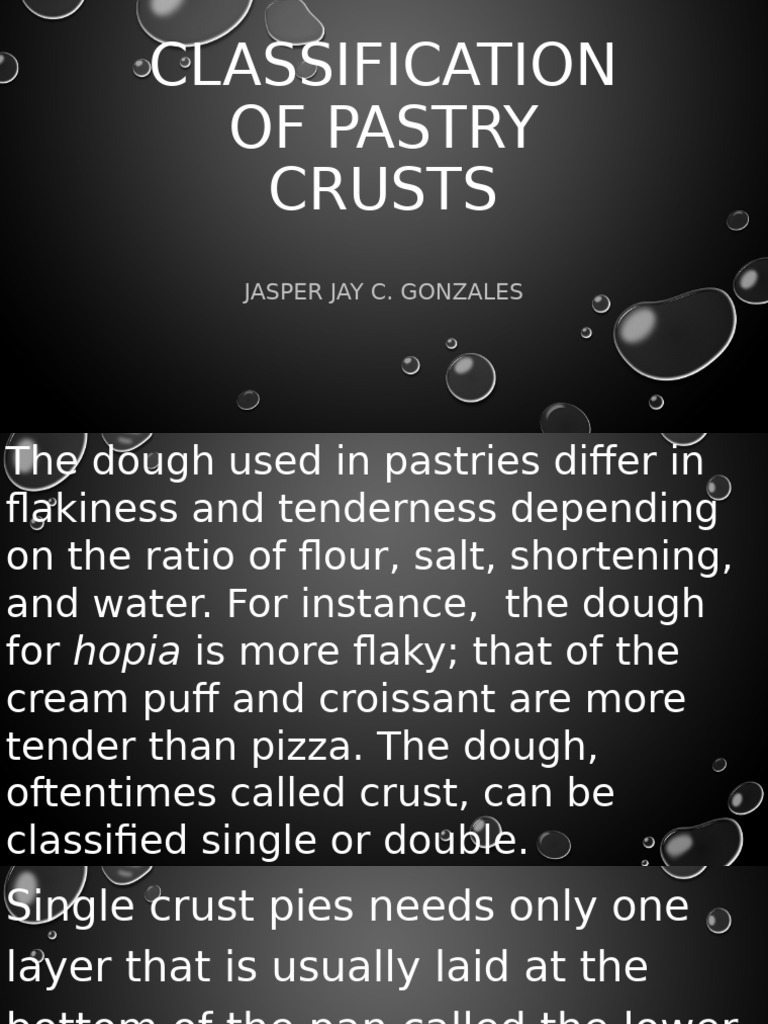 Classification of Pastry Crusts | PDF