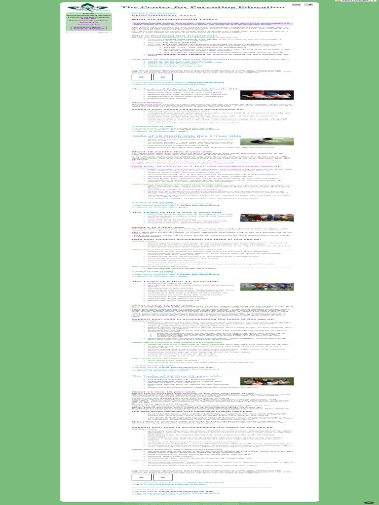 Understanding Childhood Development Tasks | PDF | Parenting | Child ...