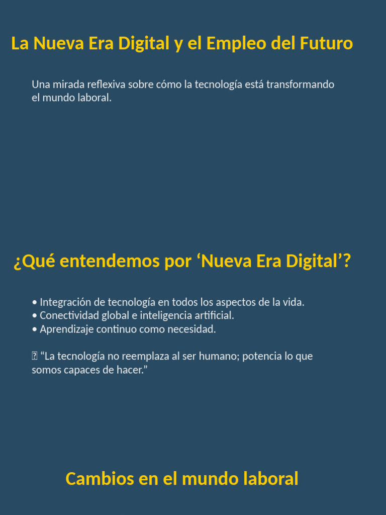 Nueva Era Digital y Empleo Del Futuro Moderno | PDF