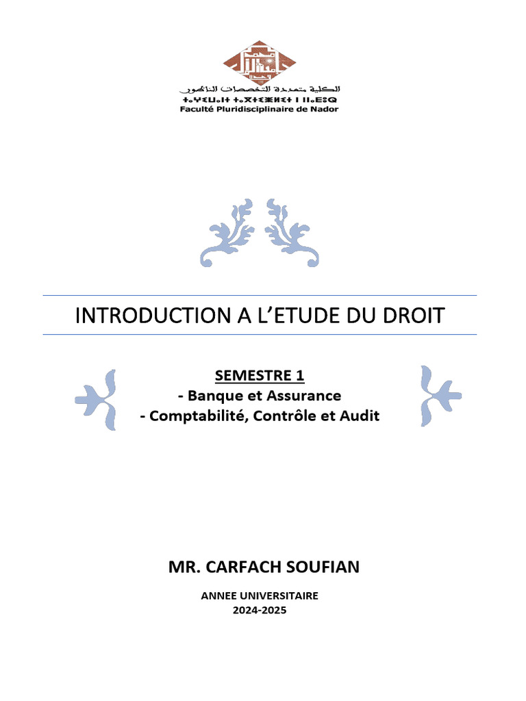 Introduction au Droit et ses Fondements | PDF | Droit romain | Justice