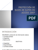 Protección de Bases de Datos en Access 2007